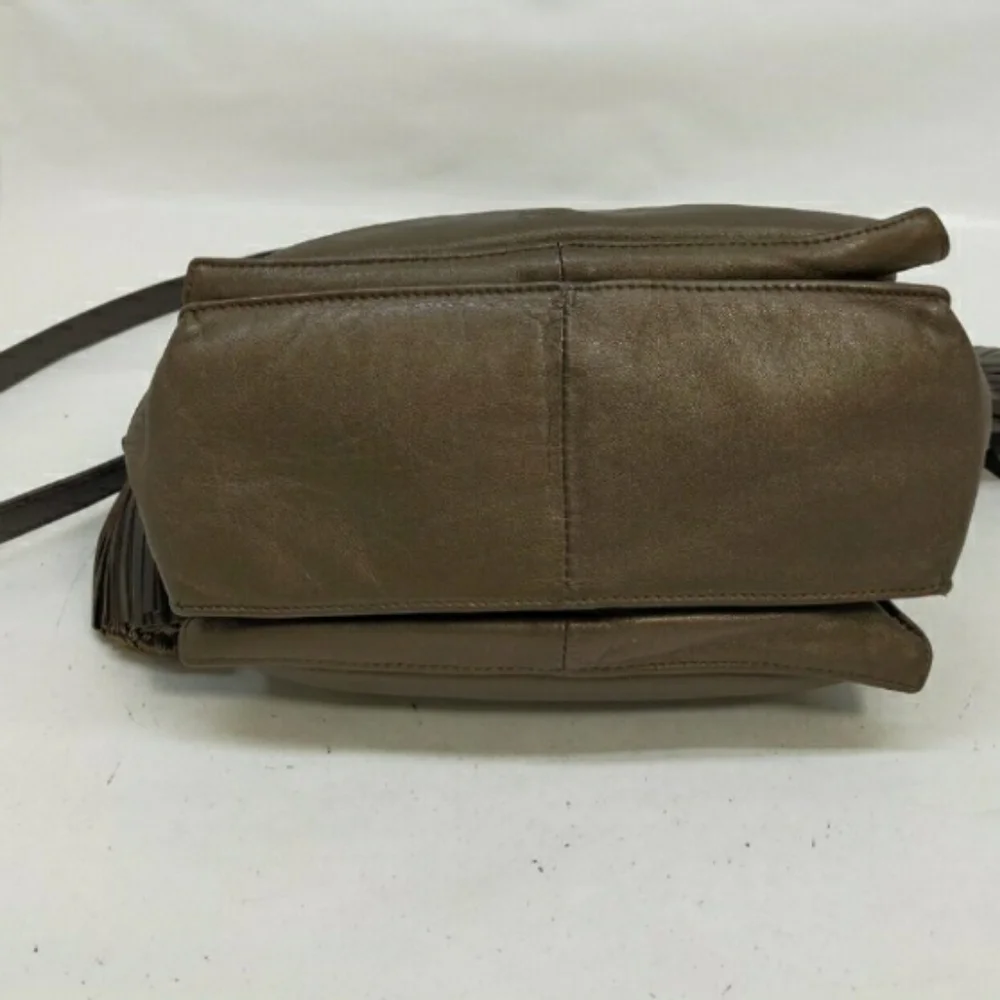 Loewe Flamenco Tassel Bronze Napa Leather Shoulder Bag